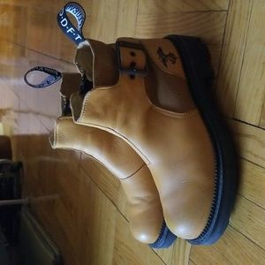 John Fluevog No. 30 boots in yellow, size 6
